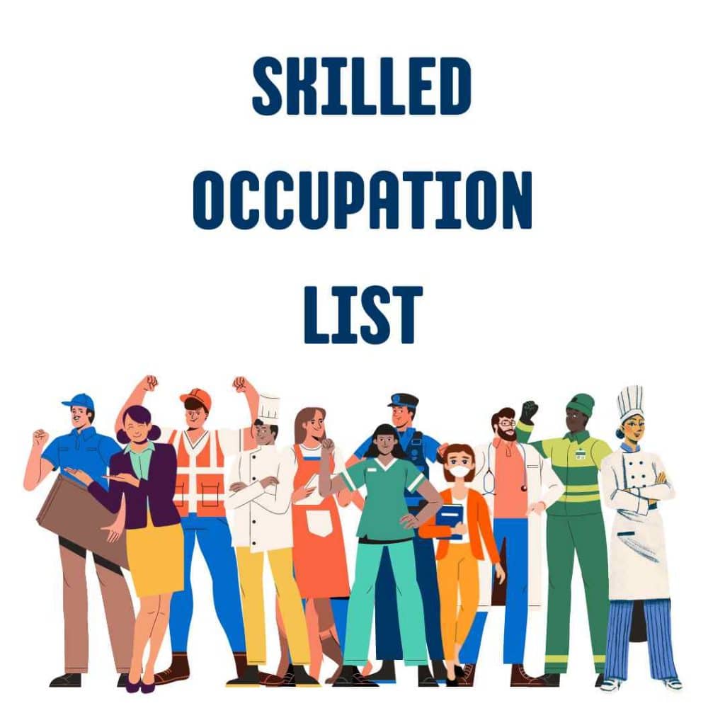 Skilled occupation list image